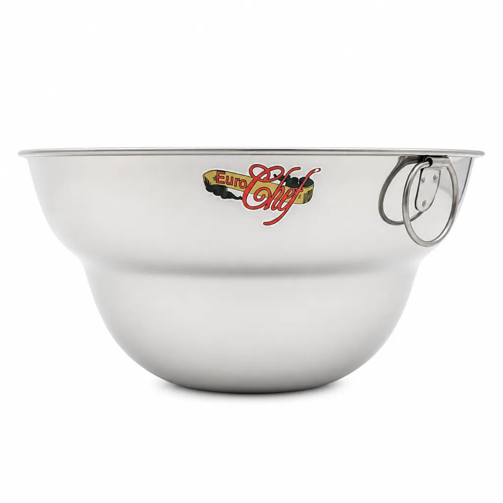 Bowl Doble Fondo Grande En Acero Inoxidable De 4 L 27 Cm Eurochef
