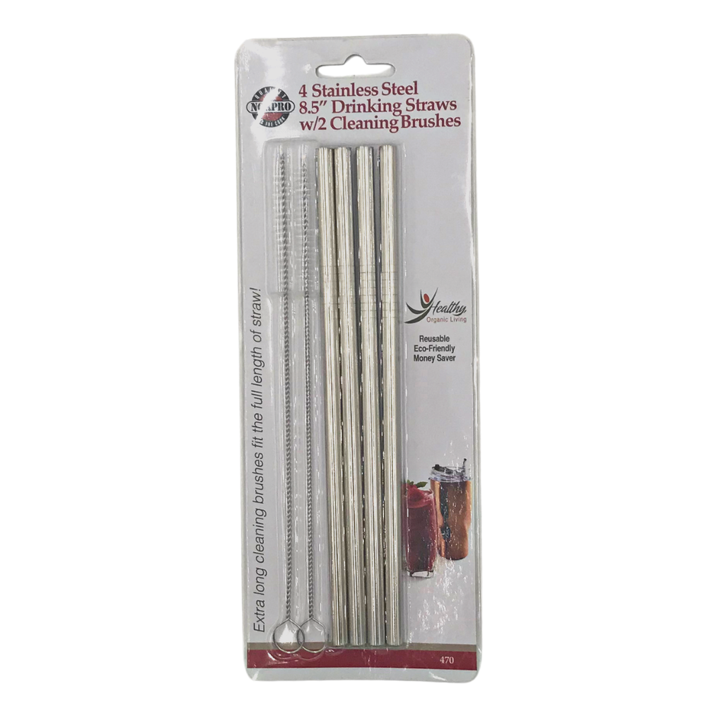 Set De Pitillos Y Cepillos De Acero Inoxidable De 4 Pzas 15 Cm Norpro