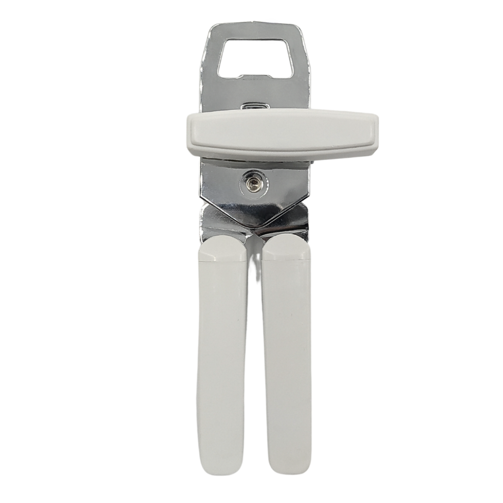 Abrelata Deluxe Blanco En Acero Inoxidable De 18,5 Cm Ghidini