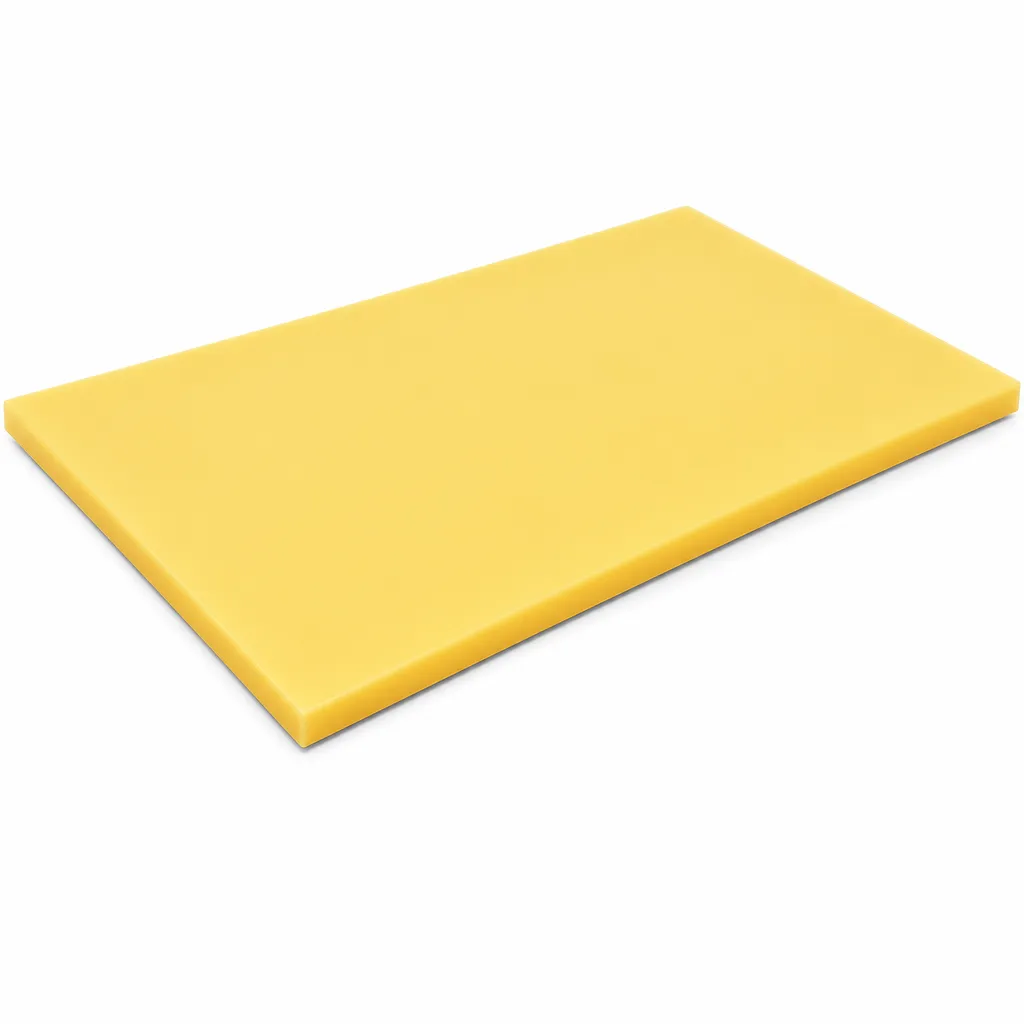 Tabla Amarilla Para Cortar Pollo De Polietileno 60X40X2Cm Mc