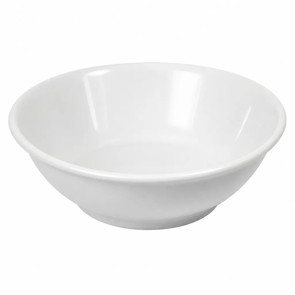 Bowl Escudilla Blanco De Melamina 17 Cm Wan Nian Hong