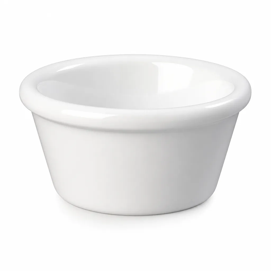 Ramekin Liso De Ceramica Blanco 8X6 Cm Di Vitto