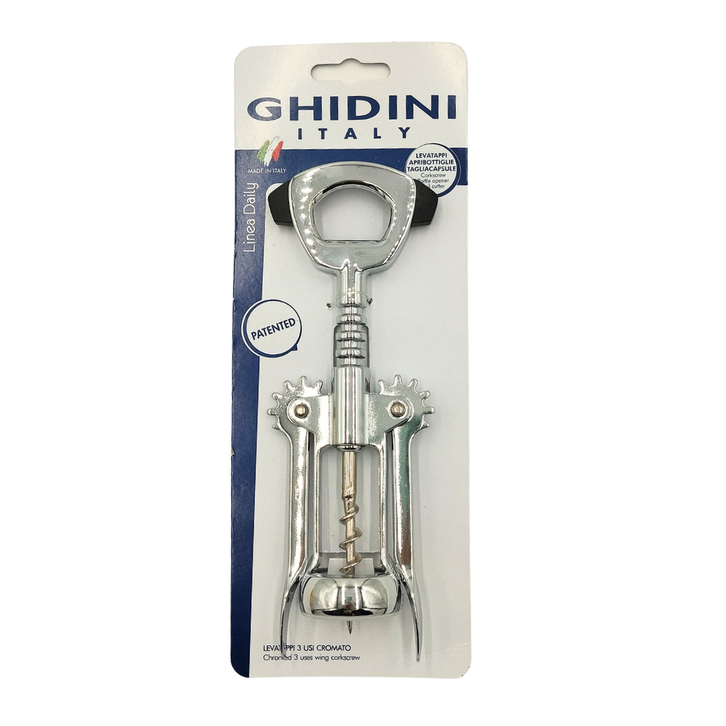 SACACORCHOS CROMADO 3 USOS GHIDINI