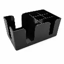 Caddy De Bar Negro De Plastico 24X14,5 Cm Contihome