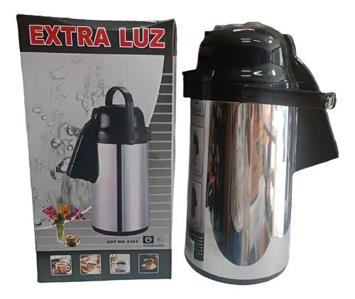 TERMO DE CAFE CROMADO 3 LITROS EXTRALUZ