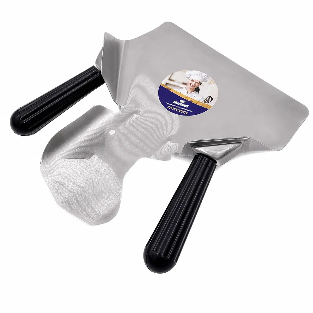 Embolsador Para Papas Fritas De Acero Inoxidable Con Mango Plástico 24x21x9.5 Cm Meital