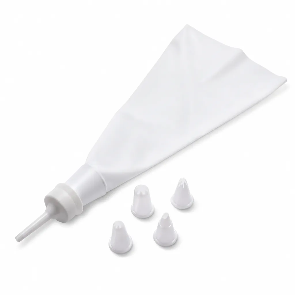 Set De Manga Para Decorar De Plástico Con 5 Boquillas 25 Cm Press