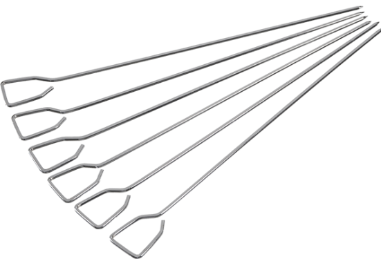 PINCHO PARA BROCHETAS 30 CENTIMETROS SET 6 UND PRESS