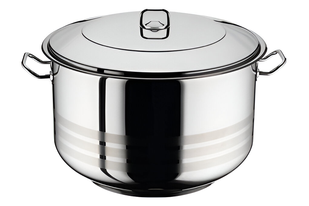 OLLA CON TAPA ACERO INOXIDABLE 40X26 HDA HASCEVHER