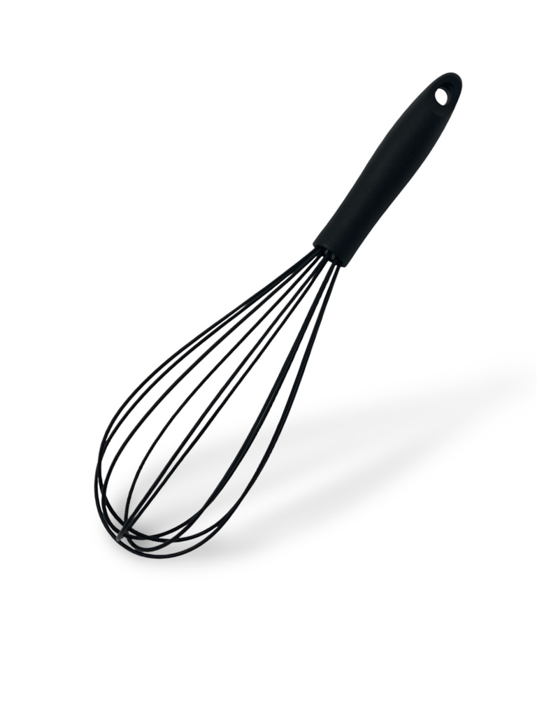 Batidor De Silicona Negro De 30 Cm 
