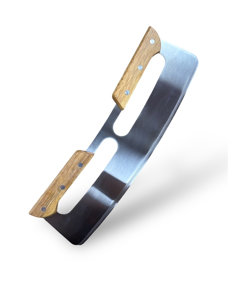 CUCHILLO MEDIA LUNA PARA PIZZA 35X10 CENTIMETROS