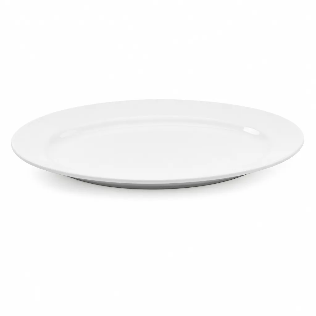 Plato Llano Ovalado De Ceramica 30 Cm Di Vitto