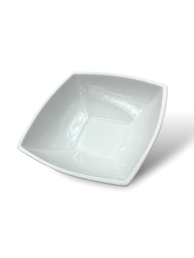 BOWL CUADRADO MEDIANO DE CERAMICA 21X21X5 CM DI VITTO