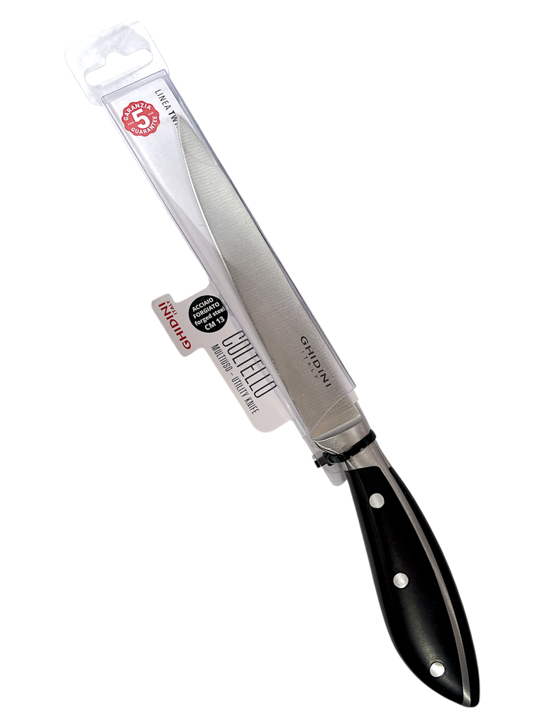 Cuchillo Multiuso De Acero Inoxidable Forjado 13 Cm Ghidini