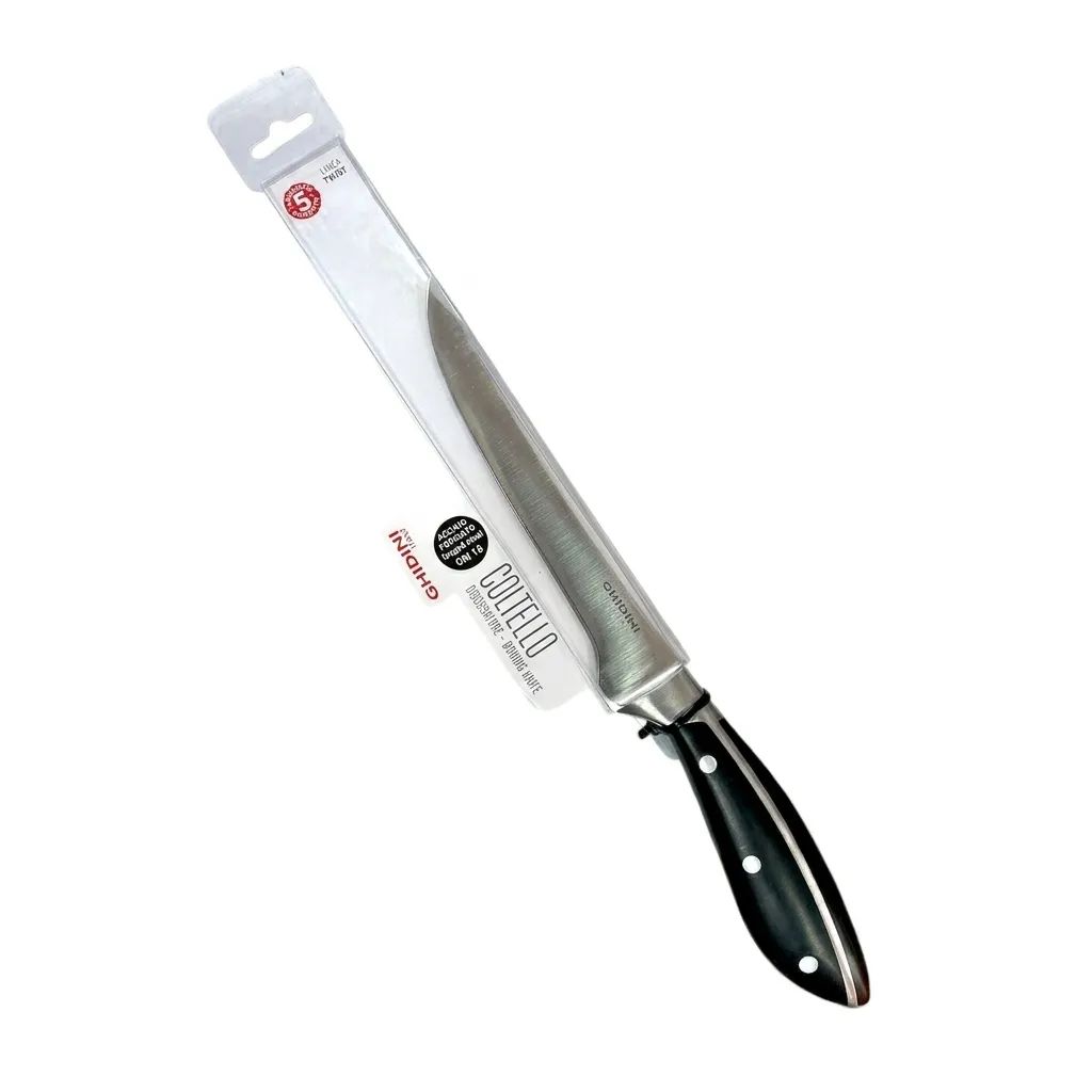 Cuchillo Jamonero De Acero Inoxidable Forjado De 25 Cm Ghidini