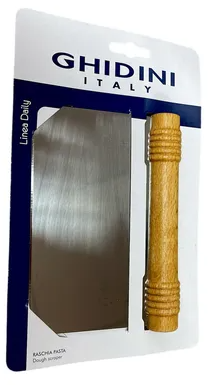 ESPATULA CUADRADA CON MANGO DE MADERA GHIDINI