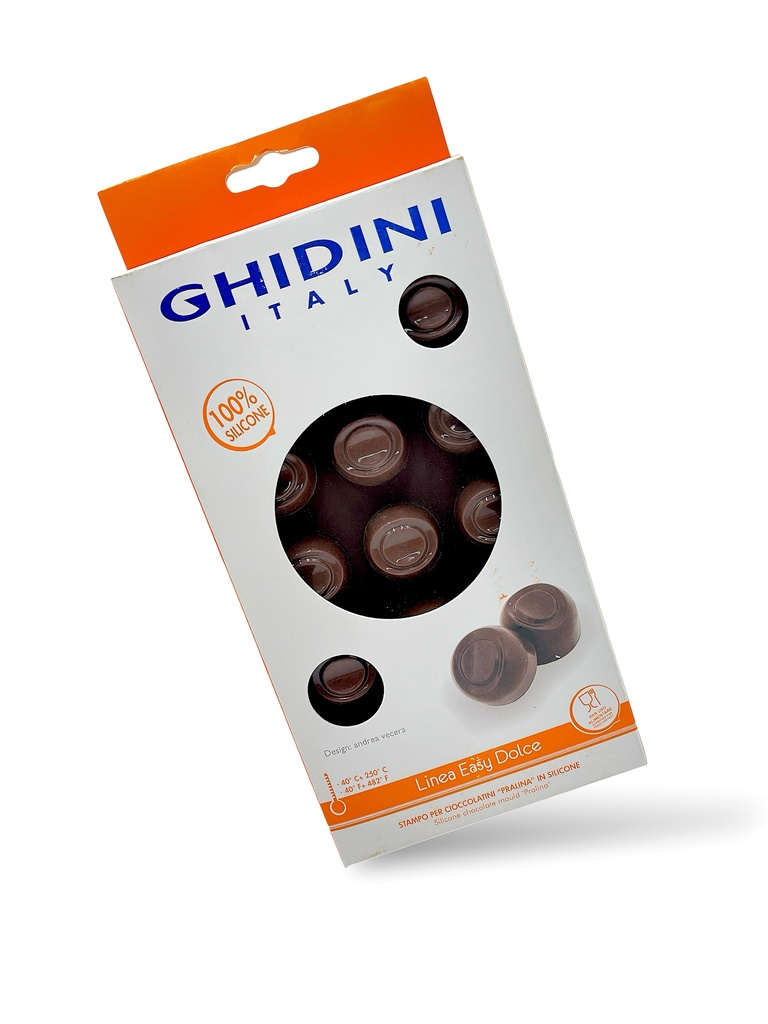 MOLDE PRALINA DE SILICON PARA BOMBONES DE CHOCOLATE GHIDINI