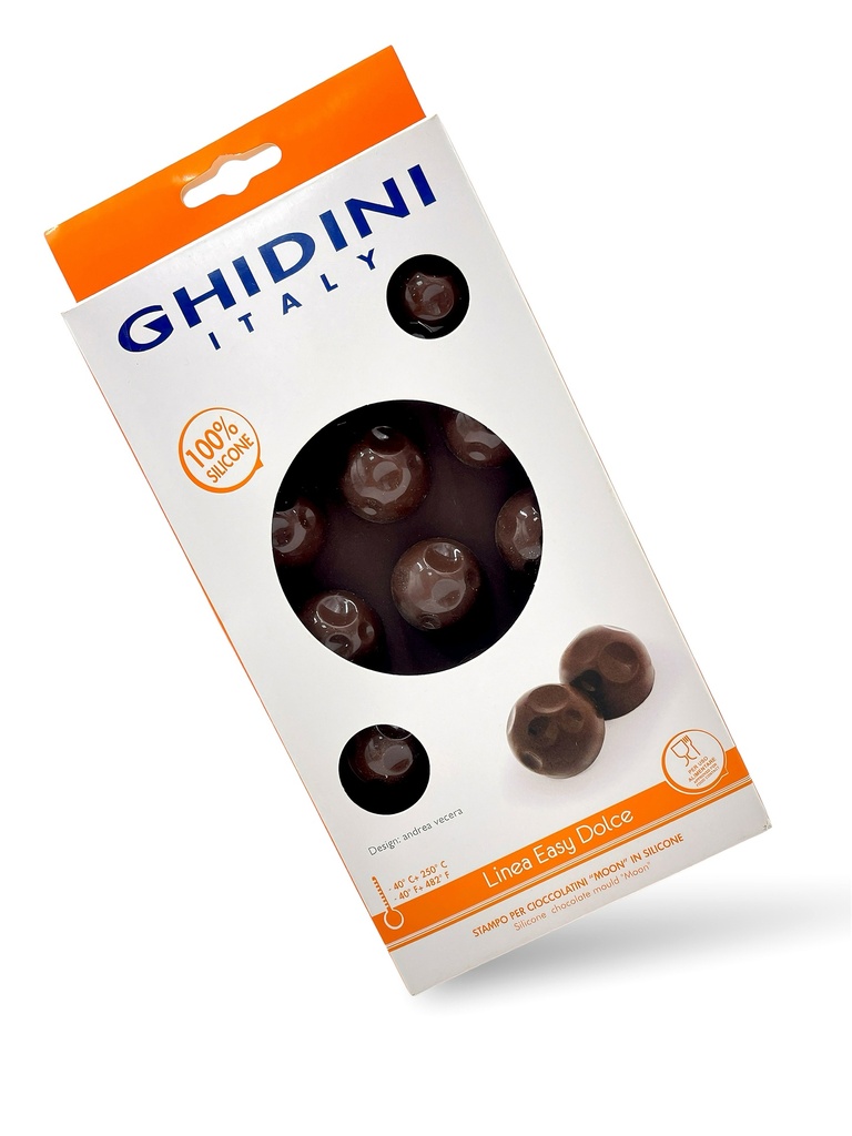 MOLDE MOON DE SILICON PARA BOMBONES DE CHOCOLATE GHIDINI