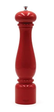 Molino De Pimienta De Madera Rojo Con Engranaje De Cerámica 28.5 Cm Bisetti