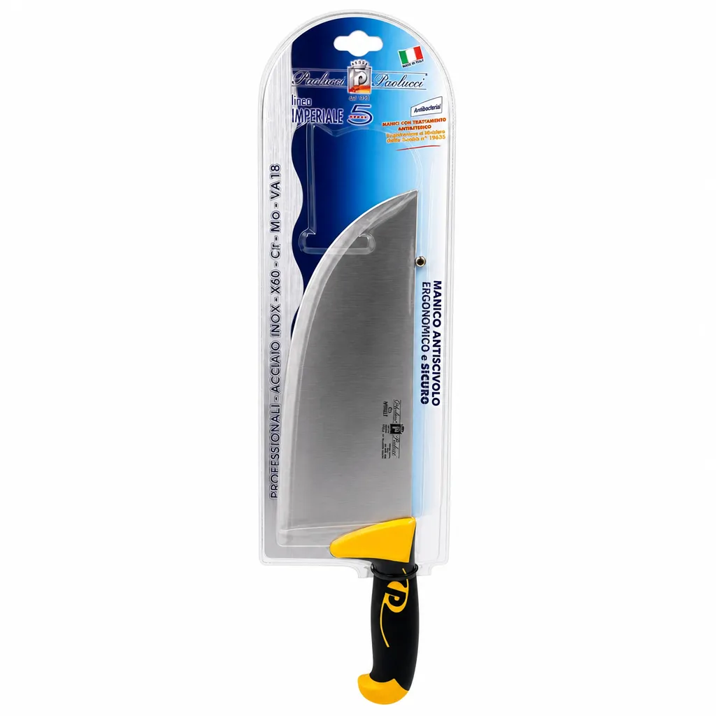 Cuchillo Profesional De Acero Inoxidable Con Mango Antideslizante 28 Cm Paolucci