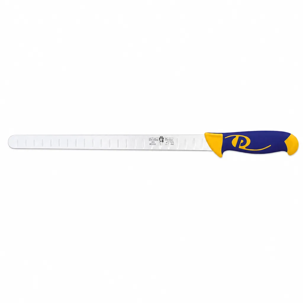 Cuchillo Para Salmon De Acero Inoxidable Con Mango Ergonomico 30 Cm Paolucci
