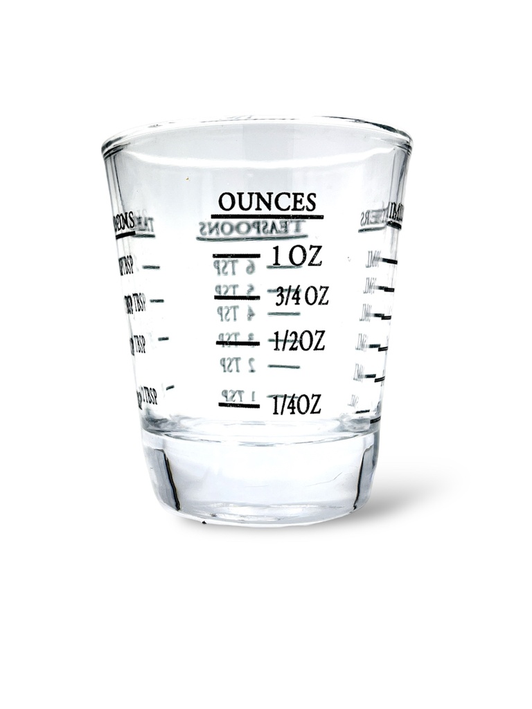 VASO MEDIDOR 30 MILILITROS DE VIDRIO