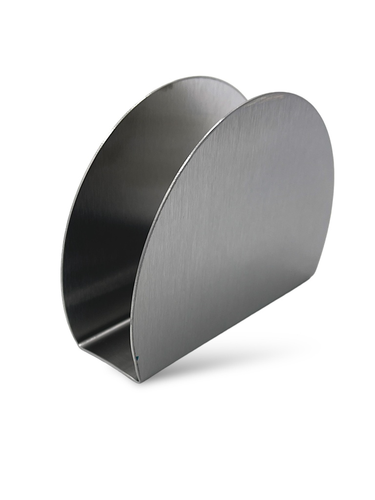 SERVILLETERO MEDIALUNA DE ACERO INOXIDABLE