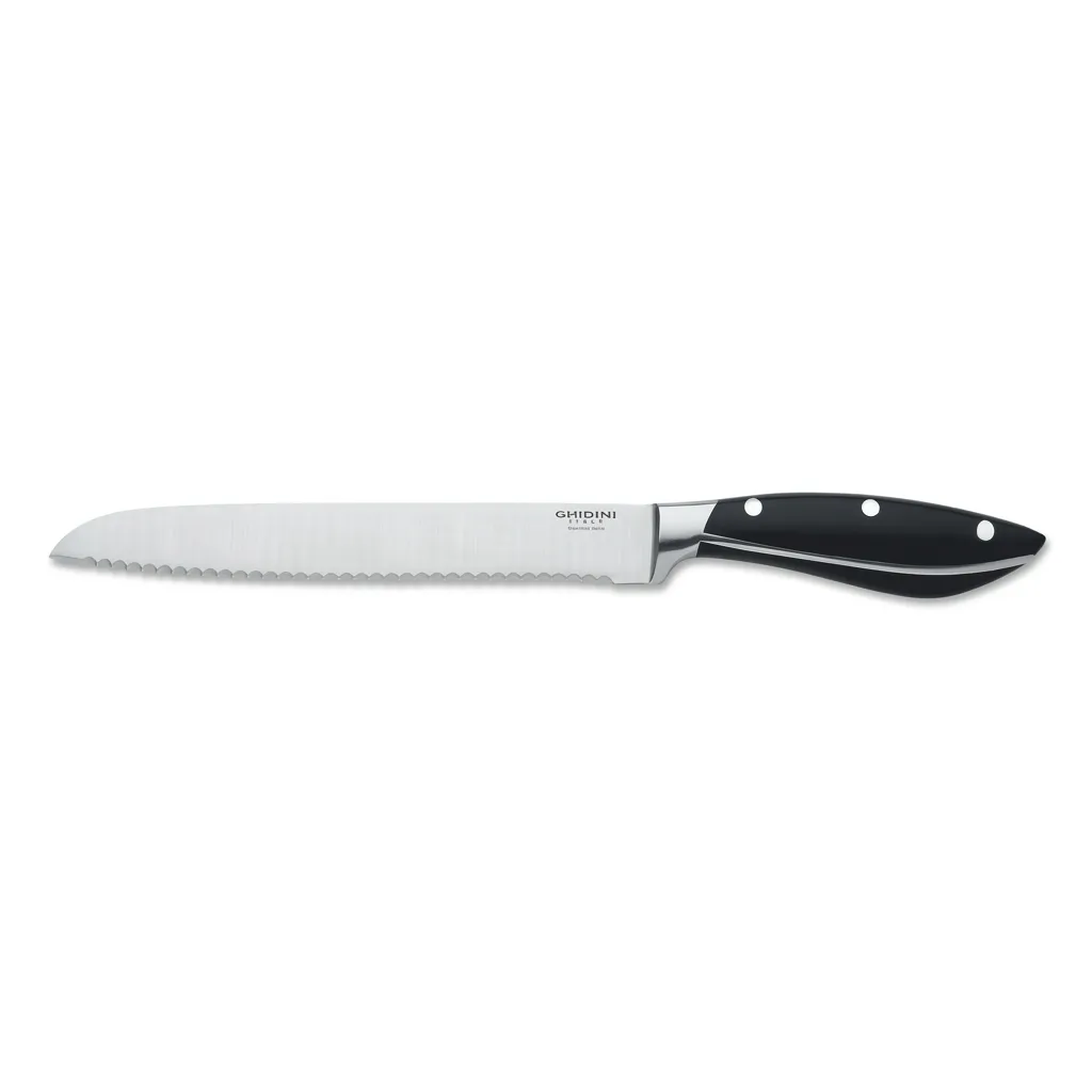 Cuchillo Para Pan De Acero Inoxidable Forjado De 20 Cm Ghidini
