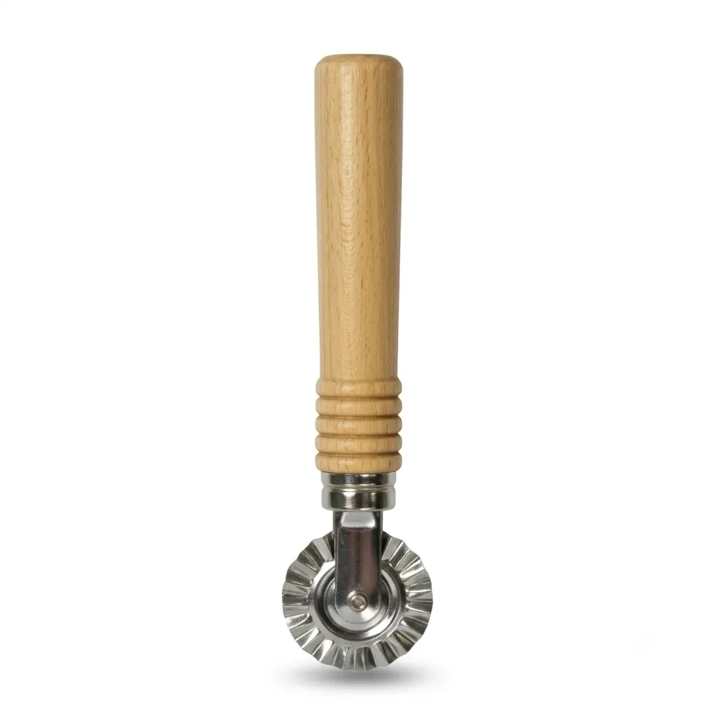 Corta Masa Zig Zag Mango De Madera Ghidini