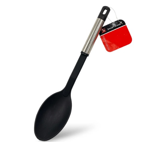 Cuchara De Nylon Negro 31Cm Smart Cook