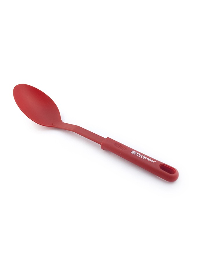 CUCHARA LISA DE NYLON ROJO KITCHENBAR