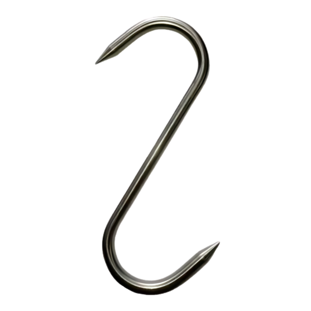 GANCHO DE CARNICERIA TIPO S ACERO