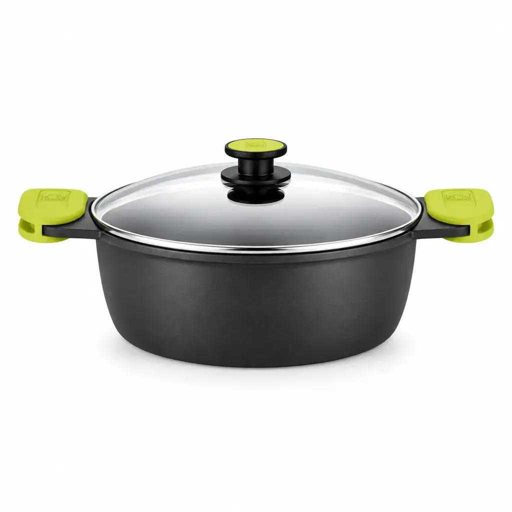 Cacerola Alta De Aluminio Fundido 28 Cm Foodie