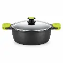 Cacerola Alta De Aluminio Fundido 28 Cm Foodie