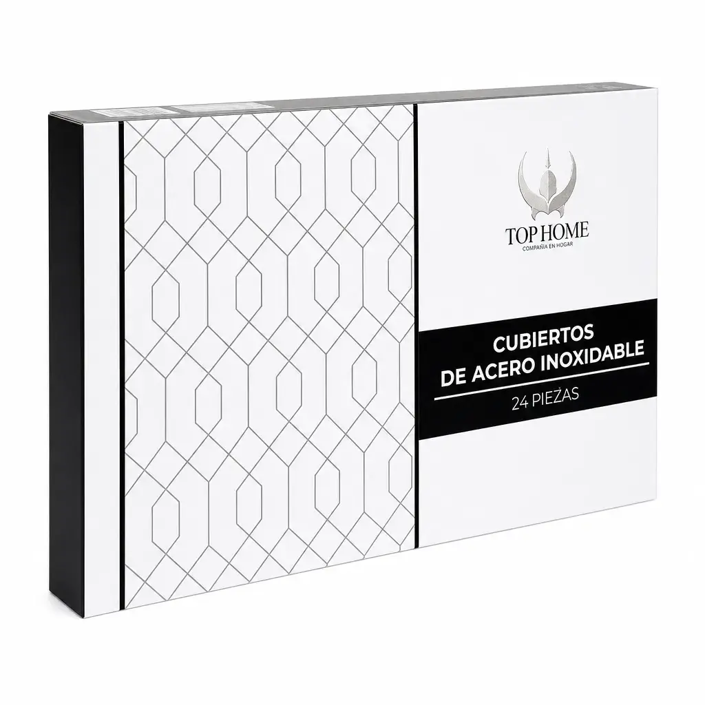 Set De Cubiertos De Acero Inoxidable 24 Piezas Top Home