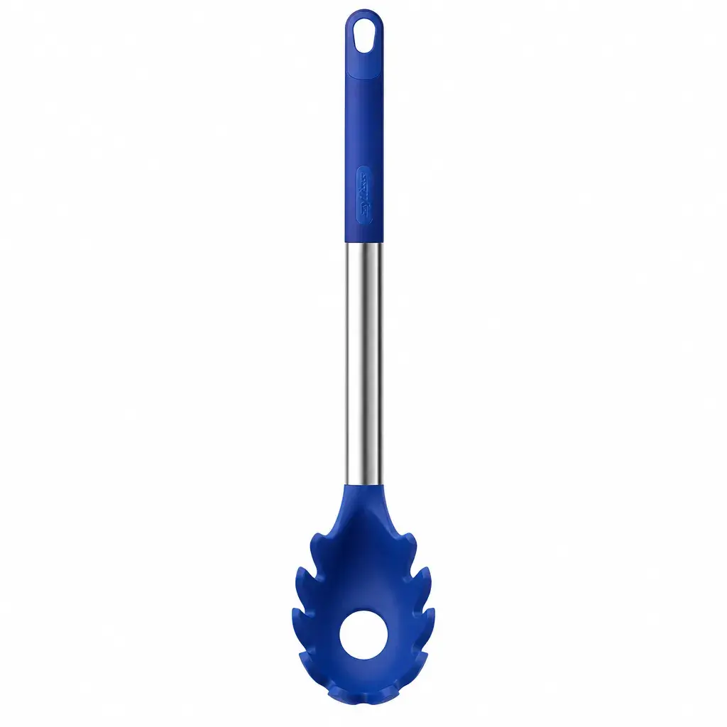 Cuchara Para Pasta De Silicona Azul De 33 Cm Solid