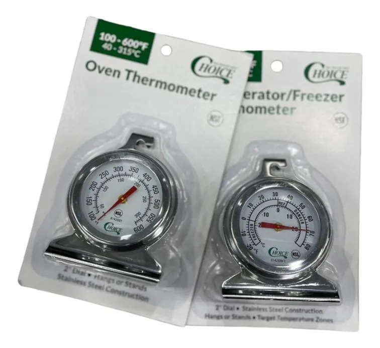 TERMOMETRO DE 2 PARA REFRIGERADOR CONGELADOR CHOICE