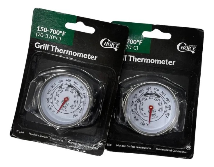 TERMOMETRO DE 2 EXTERNO PARA PARRILLERO CHOICE
