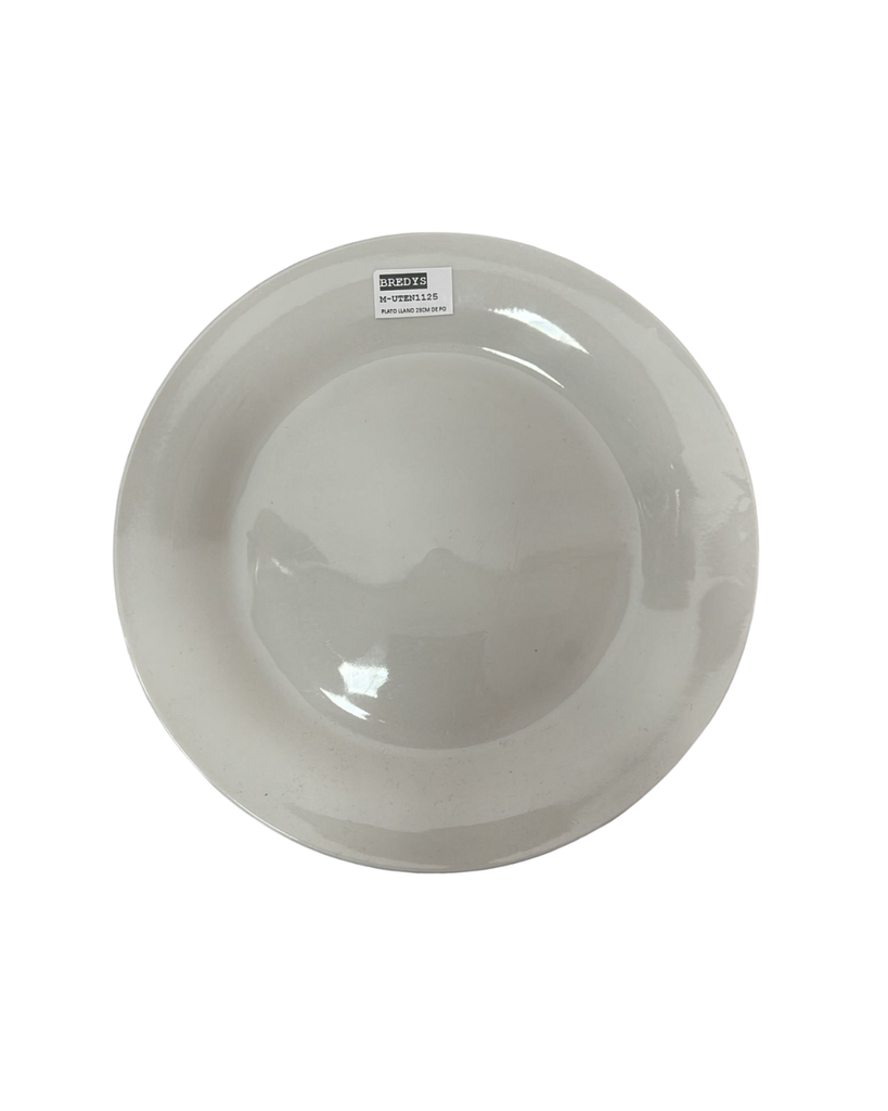 PLATO LLANO DE PORCELANA 26 CMS