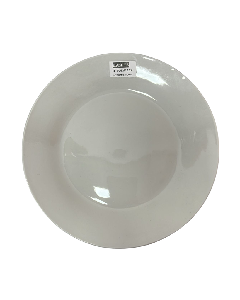 PLATO LLANO DE PORCELANA 20 CMS