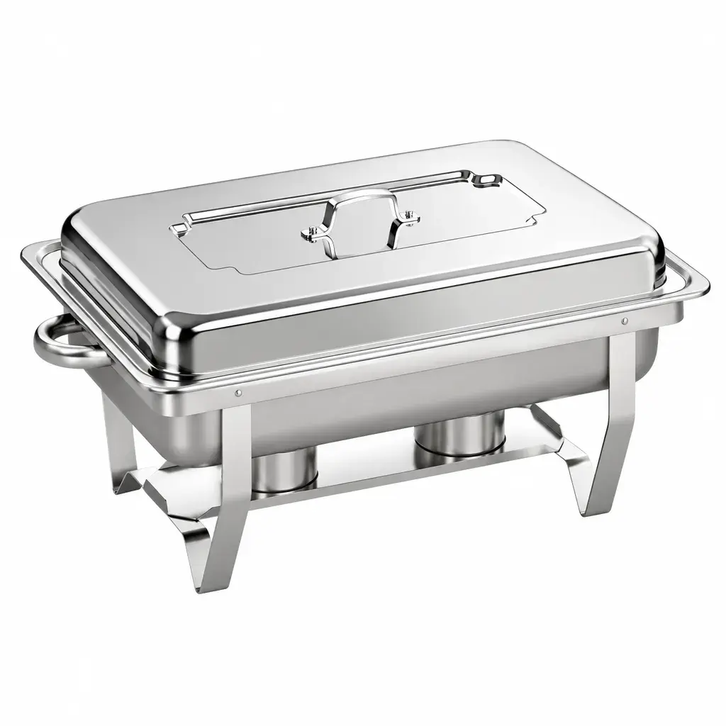 Chafing Dish Completo De Acero Inoxidable 62x34x32,5Cm Imarca