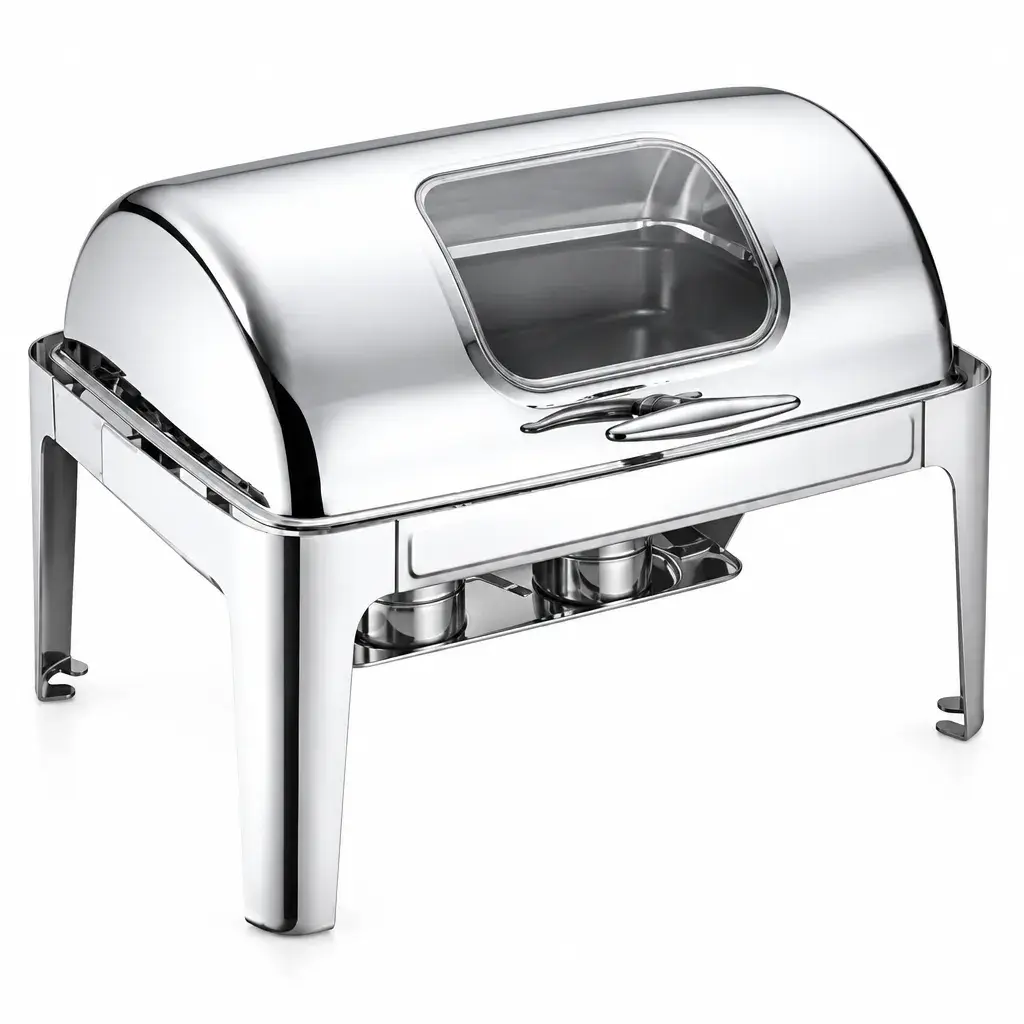 Chefandish Con Tapa Roll Top De Acero Inoxidable 63,5x42,5x44Cm Imarca