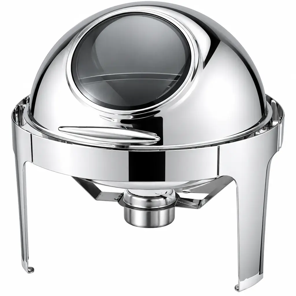 Chefandish Redondo Con Tapa Roll Top De Acero Inoxidable 47x48Cm Imarca