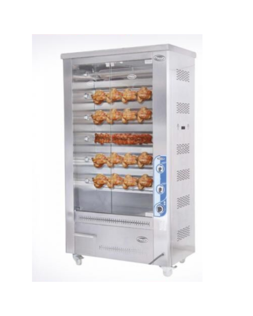 Asador De 24 Pollos A Gas En Acero Inoxidable Pimak