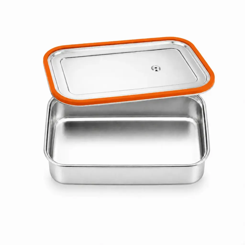 Bandeja Gastronómica Con Tapa En Acero Inoxidable De 65x51x4Cm Pimak