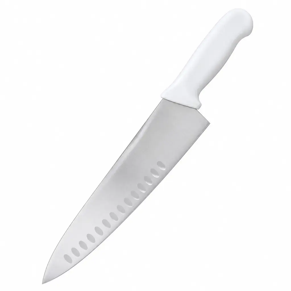 Cuchillo Carnicero De Acero Inoxidable Con Mango Blanco 25Cm Prochef