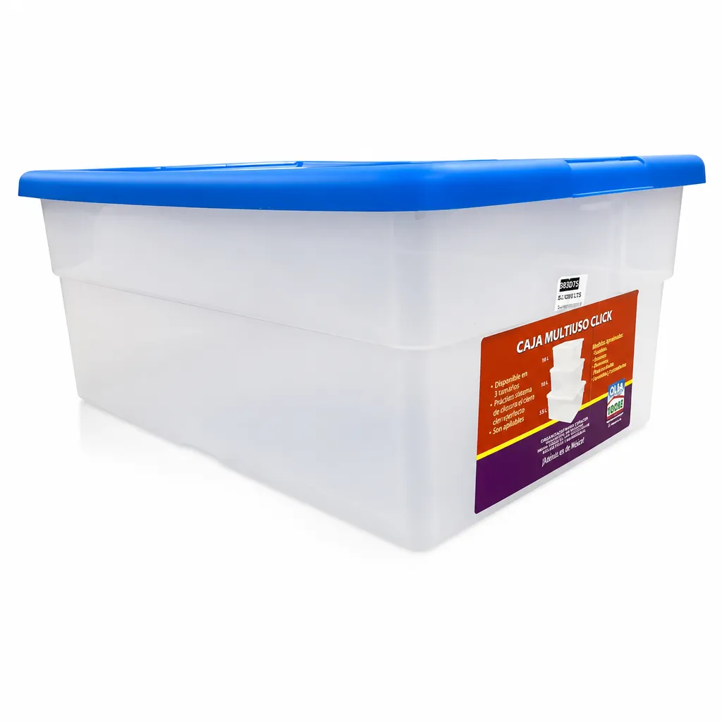 Caja Plástica Multiuso De Click 10 L Alfa Hogar
