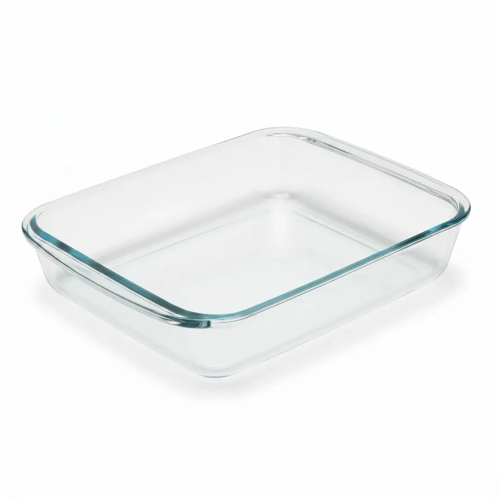 BANDEJA RECTANGULAR DE VIDRIO 3 L ALFA HOGAR