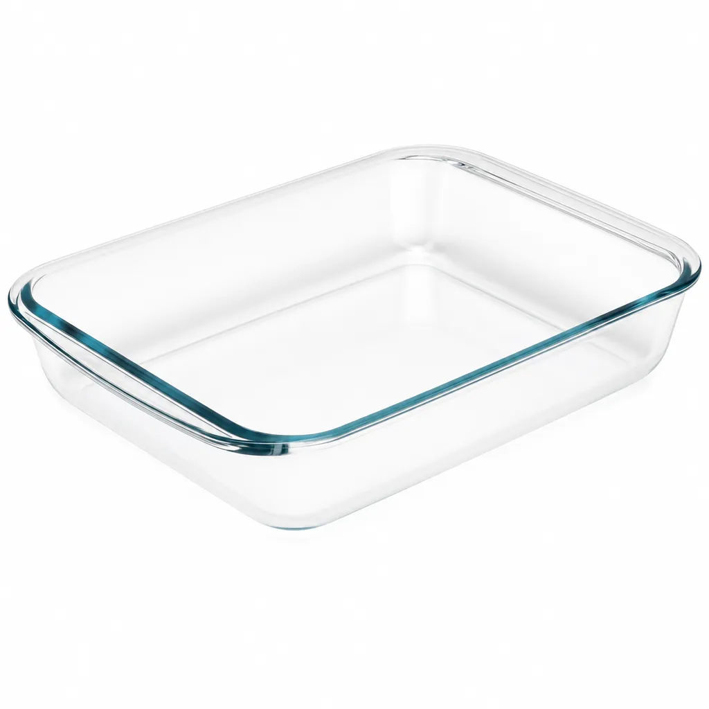 Bandeja Rectangular De Vidrio 3 L Alfa Hogar