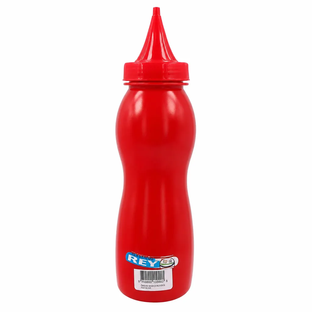 Salsero Olas Rojo De Plástico 360 Ml Alfa Hogar